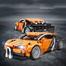 Technical Yellow Racing Car Building Blocks Boys Super Cool Sports Car Toys For Kids (441Pcs 5-9 Years) With Return Function WOMA image