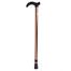 Telescopic Walking Stick Cane Hiking Rubber Tips 6 Grade Alpenstock for Elderly (Any Colour) image