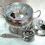 Thai Design Aluminum Rice Serving Bowl/Size 20cm image
