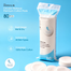 The Dermalix Premium Cotton Pads 80Pcs image