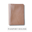 The Men's Code Brown Leather Passport Holder - MPC002 image