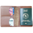 The Men's Code Brown Leather Passport Holder - MPC002 image