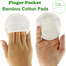 Three Layer Waterproof Ultra-fine Bamboo Fiber Breast Pads, Makeup Removal Pads, Washable Bra Anti-milk Pads Postpartum Mother Supplies - 2 pcs image