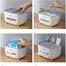 Tissue Box Cover Holder with Storage, Multi-Function ABS Organizer image