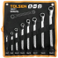 Tolsen 8 Pcs Double Ring End Spanner Set 6 × 7- 20 x 22 mm image