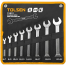 Tolsen 8 Pcs Double Open End Spanner 6x7 - 20x22mm image