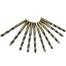 Tolsen Black and Gold HSS Fractional 3mm Straight Shank Jobber Length Drill Bit image