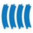 Tomica Parts R-09 Curve Rail- Double Track image
