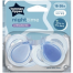 Tommee Tippee Nighttime Soother, 18-36 Months, 2 Pack of Glow in The Dark Soothers with Reusable Steriliser Pod, Assorted Colours image