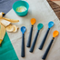 Tommee Tippee Softee Weaning Spoons 5pcs Set for 4M Plus Babies with Bacshield Antibacterial Technology and Long Anti-Slip Handles image