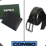 Topex Top Quality Cow Genuine Leather Belt and Wallet COMBO image