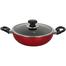 Topper Nonstick Karai With Lid Red 24 Cm image