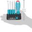Total 9 Pcs Interchangeable Screwdriver Set image