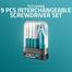 Total 9 Pcs Interchangeable Screwdriver Set image