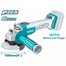 Total TAGLI201008 Lithium-Ion Angle Grinder Brushless Motor (20V) image