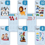 TownStore Early learning English Activity Flash Cards - 96 Flash Card image