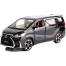 Toyota Alphard Vellfire Diecasts Car Luxury MPV Simulation Steering Shock 1:24 Children Gift image