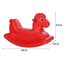 Toys Plastic Horse Kids Rocking Ride Toy for Nursery and Playroom (Red) image