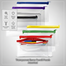 Transparent Exam Pencil Pouch Assorted image