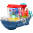 Transparent Gear Ship Boat Music And Lighting Toy For Kids image