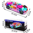 Transparent Racing Car Toy – 3D Gear Simulation with Light, Sound and 360° Rotation for Kids image
