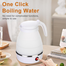 Travelling Folding Kettle Electric Silicone Foldable Water Kettles Compression Leak Proof Portable Mini Kettle image