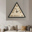 Triangular Wooden Wall Clock – A Unique Touch of Elegance image
