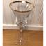 Two Bell Shaped Stemed Champaign Glasses image