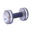 Two Pcs Rubber Dumbbell Set - 10kg - Silver image