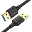 UGREEN 10370 USB-A 3.0 Male to Male Cable 1m (Black) US128 image