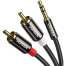 UGREEN 10584 3.5mm Male to 2RCA Male Cable 2m (Black) image