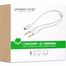 UGREEN 10790 3.5mm Female to 2 Male Audio Cable Aluminum Case (White) AV140 image