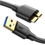UGREEN 10841 USB 3.0 A Male to Micro USB 3.0 Male Cable 1m (Black) US130 image