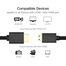 UGREEN 11167 Mini HDMI to HDMI Cable 1.5m (Black) HD108 image