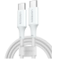 UGREEN 15267 USB-C to USB-C Silicone Fast Charging Cable White 1m US557 image