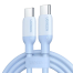 UGREEN 15281 USB-C to USB-C Silicone Fast Charging Cable Blue 2m US563 image