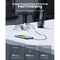 UGREEN 15311 USB-C to USB-C PD Fast Charging Cable Space Gray 1m US535 image