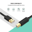 UGREEN 20847 USB 2.0 AM to BM Print Cable 2m (Black) US135