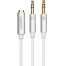 UGREEN 20897 3.5mm Female to 2 Male Audio Cable ABS Case (White) AV140 image