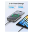 UGREEN 25919 10000mAh Magnetic Wireless Power Bank Space Gray PB561 image