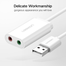 UGREEN 30143 USB 2.0 External Sound Adapter (White) US205 image