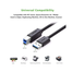 UGREEN 30753 USB 3.0 AM to BM Print Cable 1m (Black） US210 image