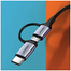 UGREEN 30875 USB-A to Micro USB Plus USB Type-C Cable 1m (Black) US177 image