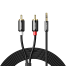 UGREEN 3.5mm Male to 2RCA Male Cable 5m (Black) AV116 image