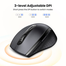 UGREEN 45012 Wireless Ergonomic Mouse M511 image