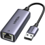 UGREEN 50922 USB to RJ45 Ethernet Adapter Aluminum Case (Space Gray) CM209 image