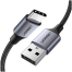 UGREEN 60126 USB-A 2.0 to USB-C Cable Nickel Plating Aluminum Braid 1m (Black) US288 image
