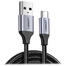 UGREEN 60126 USB-A 2.0 to USB-C Cable Nickel Plating Aluminum Braid 1m (Black) US288 image