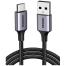 UGREEN 60128 USB-A 2.0 to USB-C Cable Nickel Plating Aluminum Braid 2m (Black) US288 image