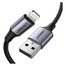 UGREEN 60156 Lightning to USB Cable Alu Case with Braided 1m (Black) US199 image